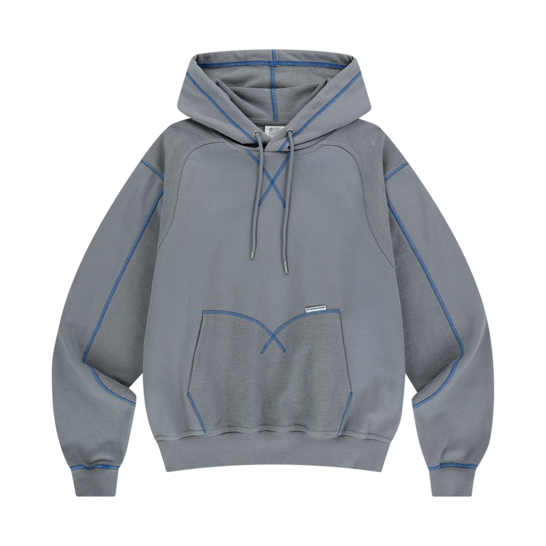 더바이닐하우스 컷 오프 후드 그레이(Thevinylhouse Cut Off Hoodie Grey)