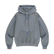 Thevinylhouse Cut Off Hoodie Grey
