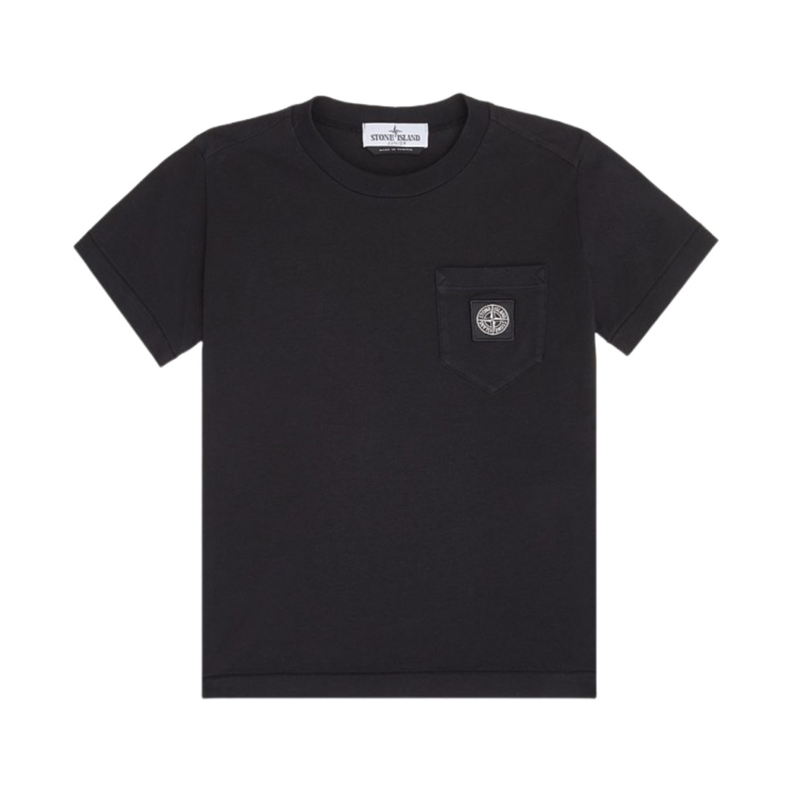 801620347-V0029 (Kids) Stone Island 20347 Short Sleeve T-Shirt Black - 24SS