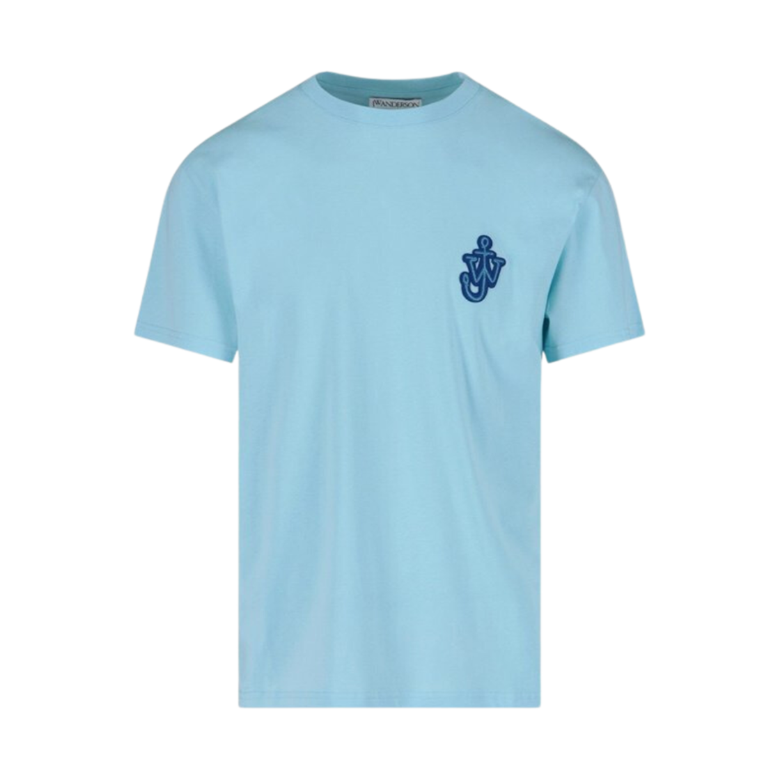 JT0061PG0772800 JW Anderson Anchor Patch T-Shirt Light Blue