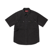 Supreme Loose Fit S/S Denim Painter Shirt Black - 25SS