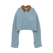 (W) Sacai x Carhartt WIP Knit Pullover Detroit Light Blue