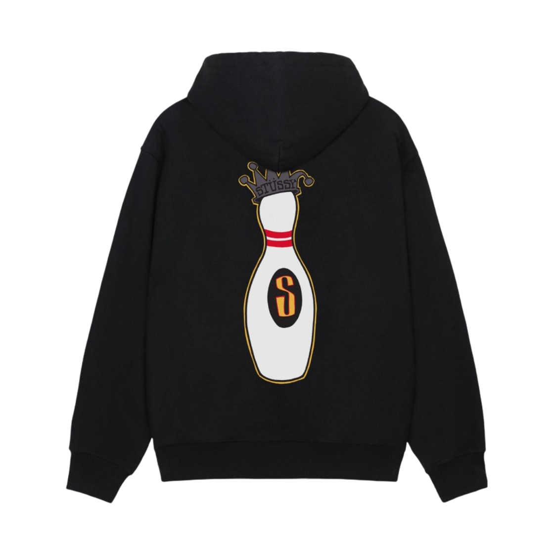 스투시 킹핀 집 후드 블랙