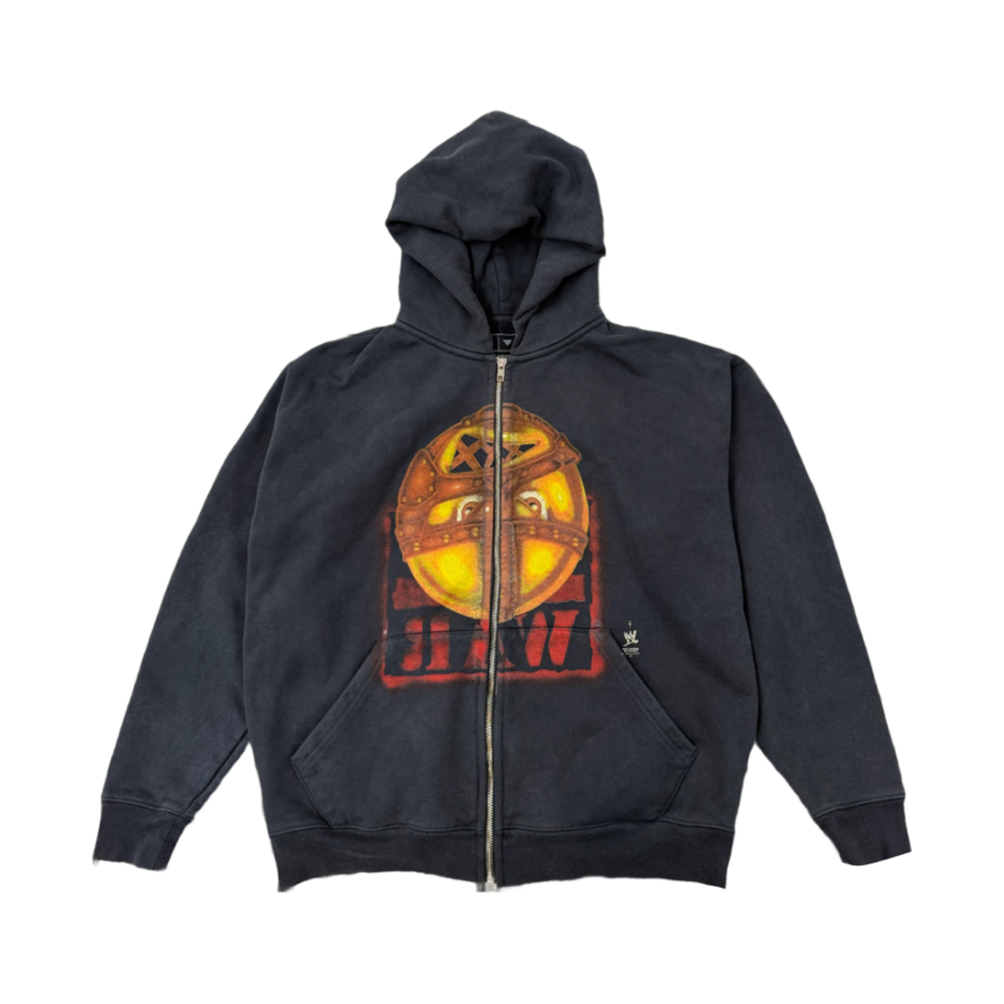 트래비스 스캇 캑터스 잭 x WWE 맨카인드 집업 후드 블랙(Travis Scott Cactus Jack x WWE Mankind Zip Hoodie Black)