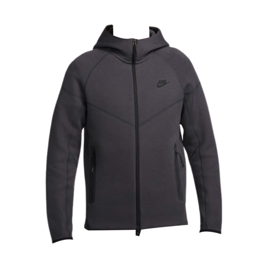 Nike NSW Tech Fleece Windrunner Full Zip Hoodie Anthracite Black - Asia