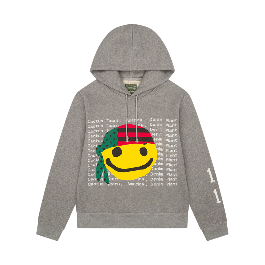 데님 티어스 x CPFM 후드 그레이(Denim Tears x Cactus Plant Flea Market Hoodie Grey)