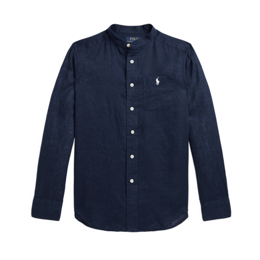 KM5CSHLRL53NY [30% 적립] Polo Ralph Lauren Children Linen Shirt Newport Navy - 25FW