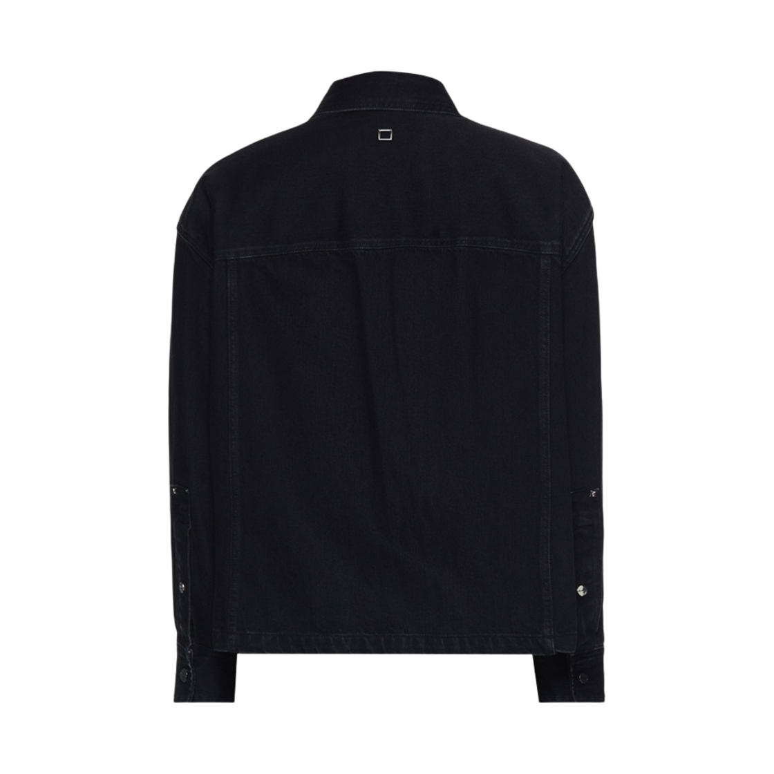 우영미 크롭 데님 셔츠 블랙 - 23FW(Wooyoungmi Cropped Denim Shirt Black - 23FW) - 2
