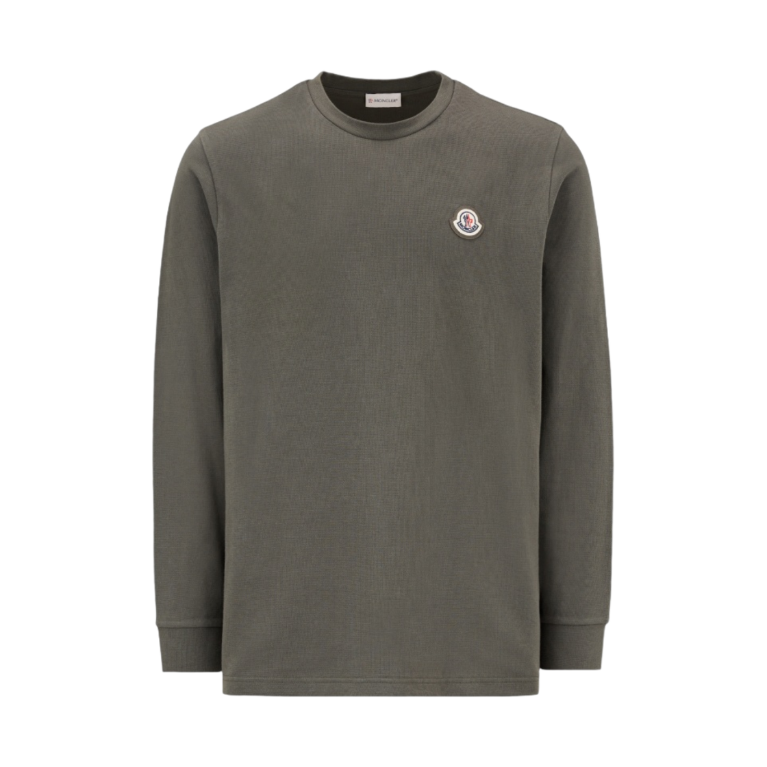 몽클레르 로고 롱 슬리브 티셔츠 올리브 나이트 - 22FW(Moncler Logo Long Sleeve T-Shirt Olive Night - 22FW) - 1