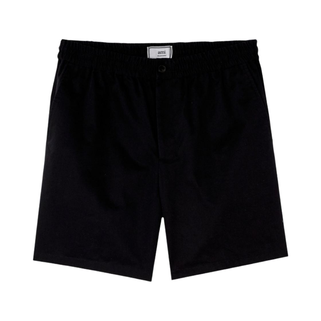 아미 엘라스틱사이즈드 웨이스트 버뮤다 쇼츠 네이비 - 21SS(AMI Elasticized Waist Bermuda Shorts Navy - 21SS) - 1
