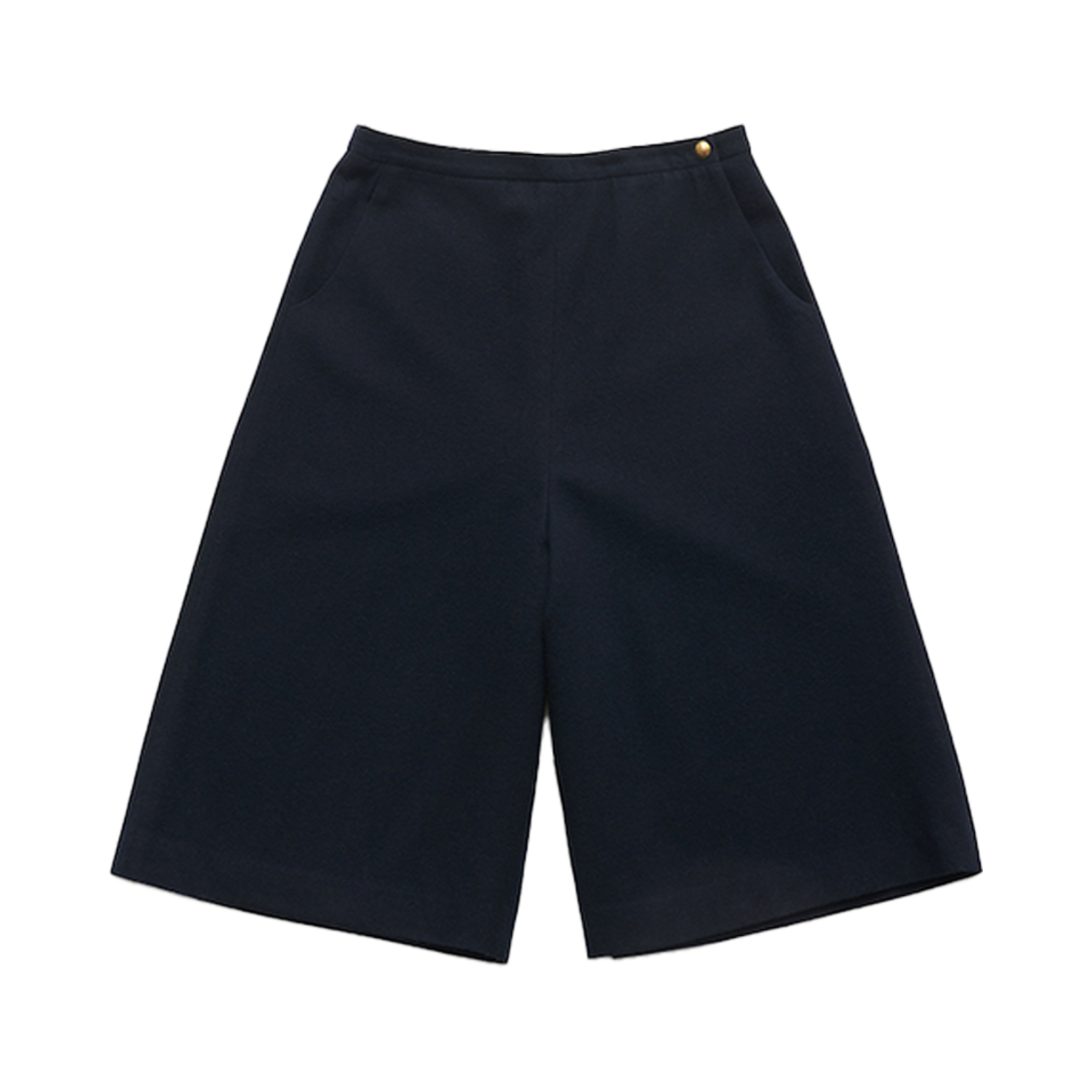FV25A_PA04 FARVEN Cottage Wool Bermuda Pants Navy