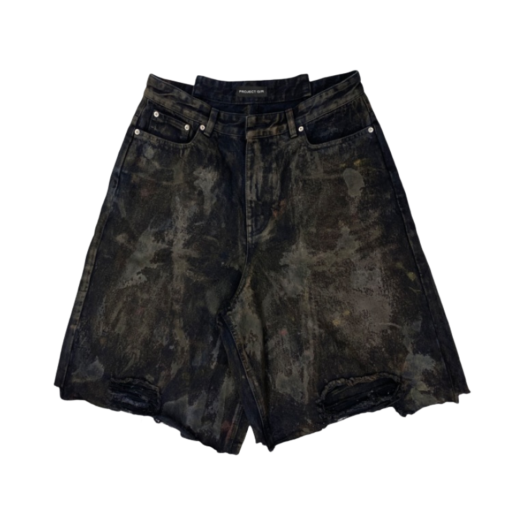 Project G/R Reworked Bermuda Shorts Black