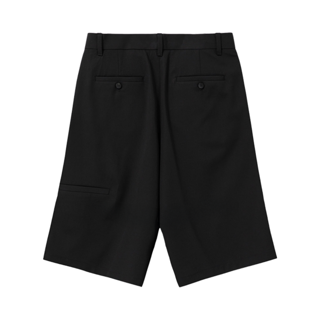 우영미 원턱 울 쇼츠 블랙 - 25SS(Wooyoungmi One Tuck Wool Shorts Black - 25SS) - 2