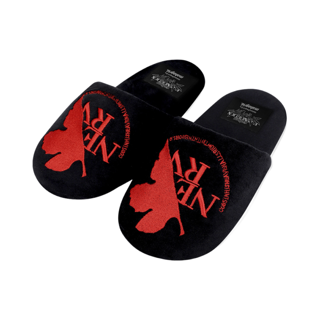 마하그리드 x 에반게리온 네르프 슬리퍼 블랙(Mahagrid x Evangelion Nerv Slipper Black)