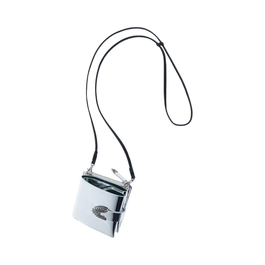 토가 아카이브스 레더 숄더 월렛 SP 실버(Toga Archives Leather Shoulder Wallet SP Silver)