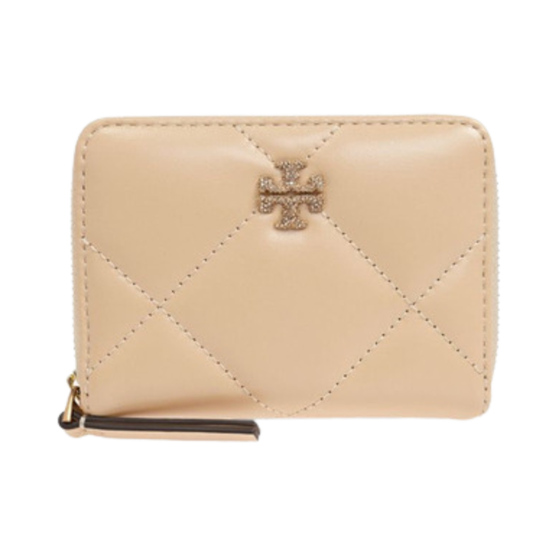 162157-700 Tory Burch Quilt Bi-Fold Wallet Vanilla Soft Serve