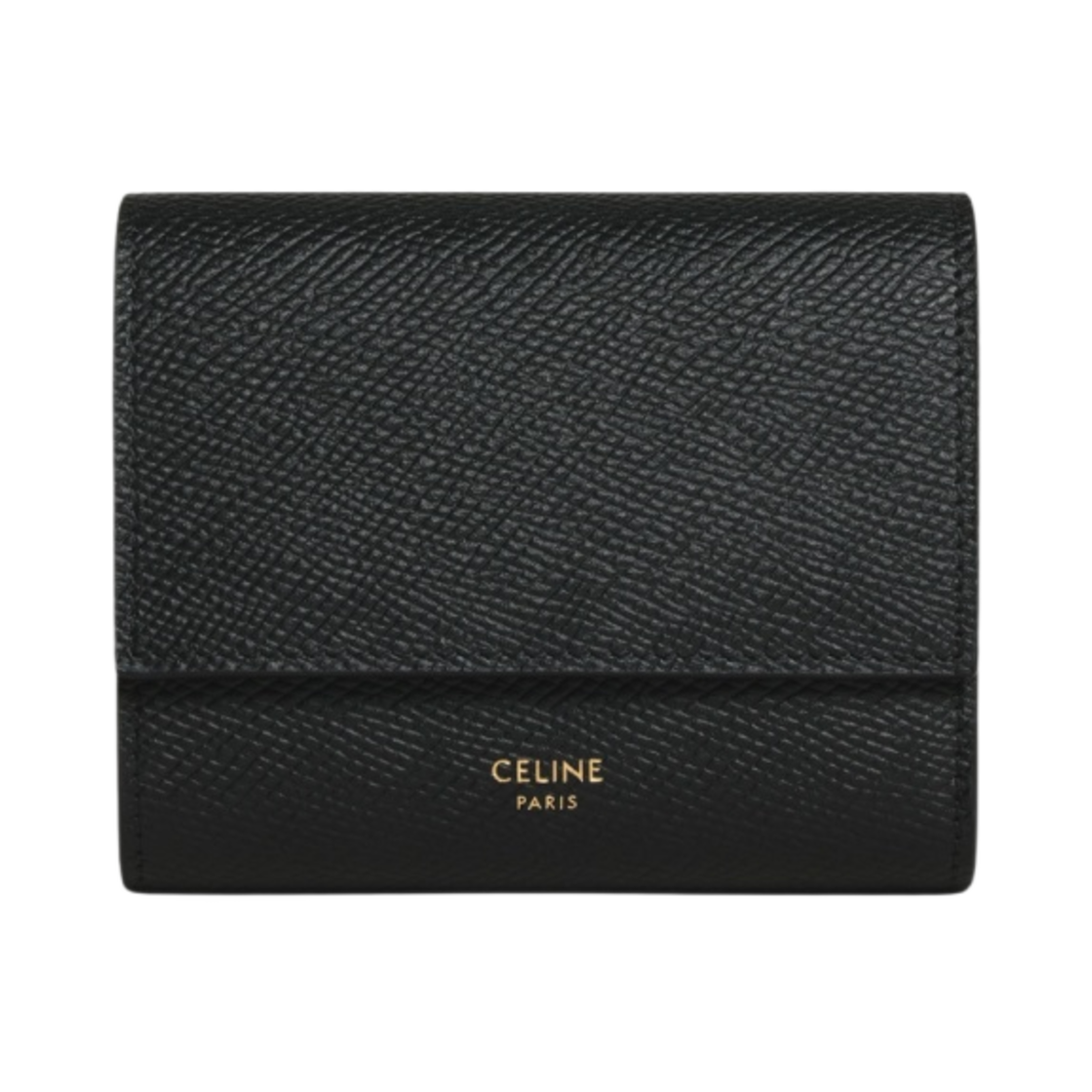 셀린느 그레인드 카프스킨 스몰 트라이폴드 월렛 블랙(Celine Small Tri-Fold Wallet in Grained Calfskin Black) - 1