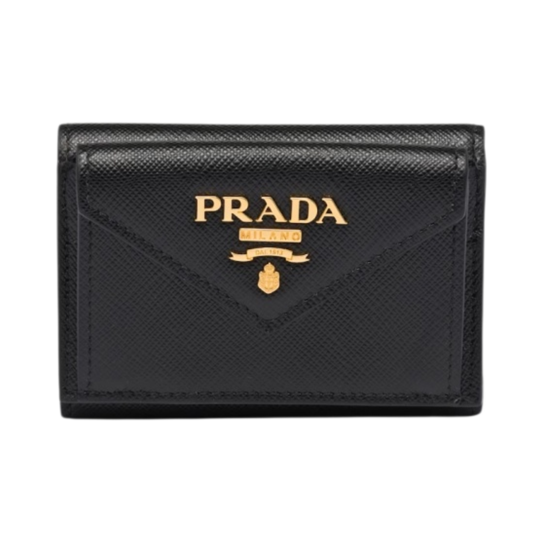 프라다 스몰 사피아노 레더 웰렛 블랙(Prada Small Saffiano Leather Wallet Black) - 1