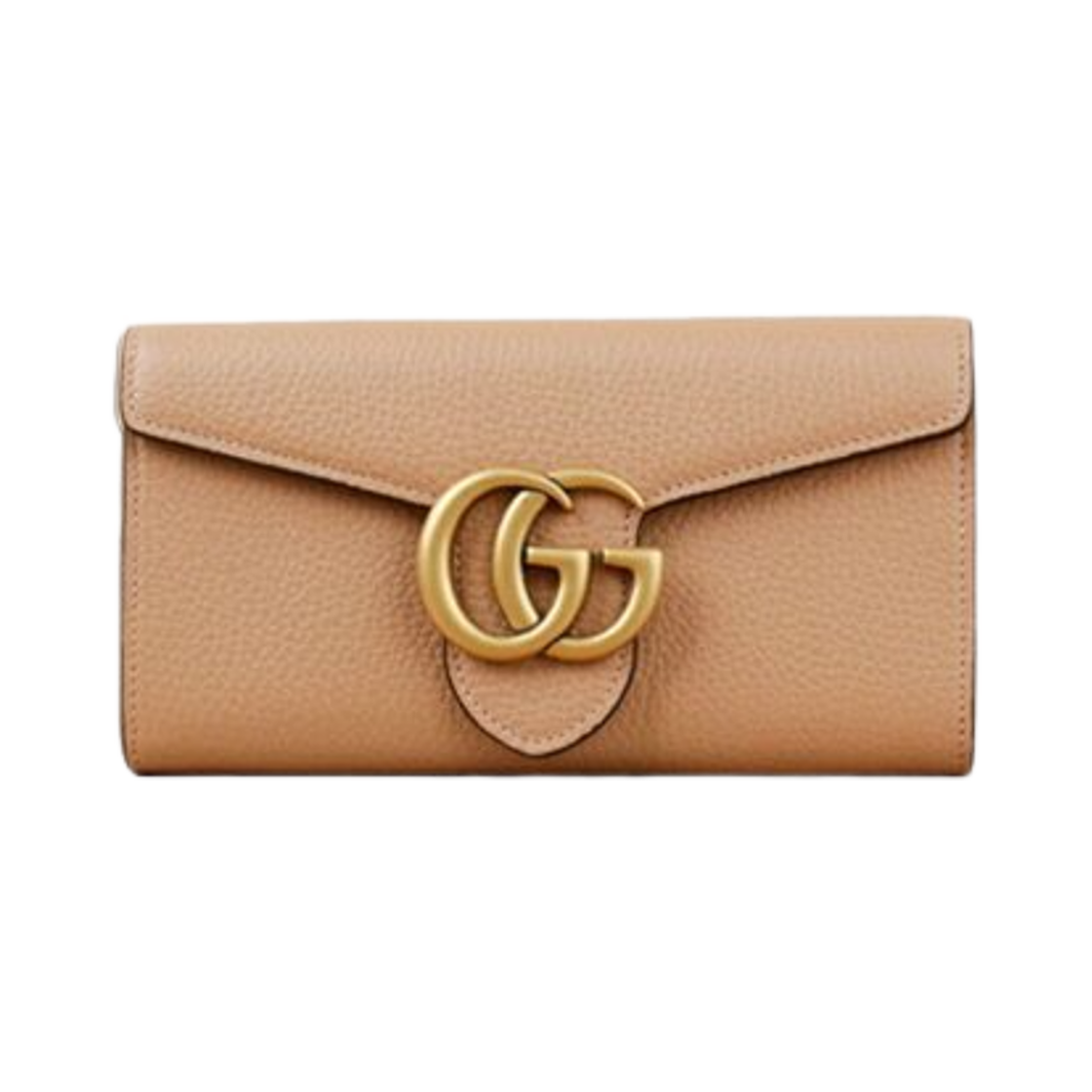 779776-A7M0T-2754 Gucci GG Marmont Flap Wallet Rose Beige