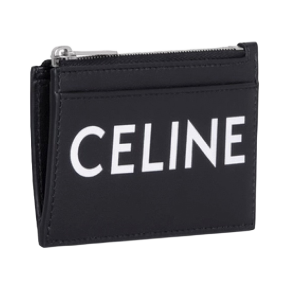 셀린느 스무스 카프스킨 지퍼 카드 홀더 셀린느 프린트 블랙(Celine Zipped Card Holder in Smooth Calfskin with Celine Print Black) - 2
