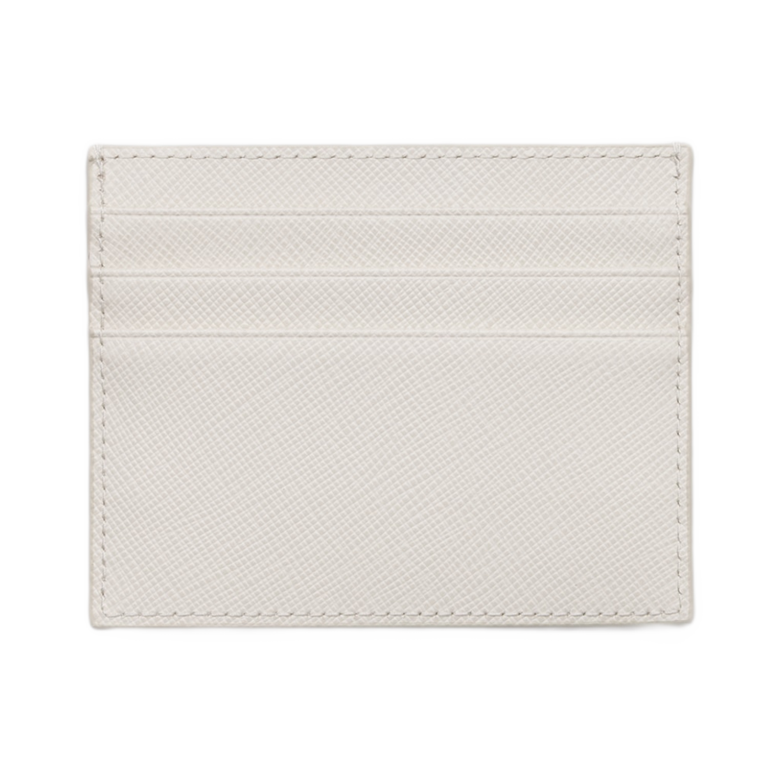 프라다 사피아노 레더 카드 홀더 초크 화이트(Prada Saffiano Leather Card Holder Chalk White) - 2