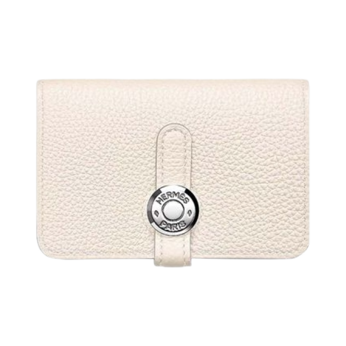 H044083CK10 Hermes Dogon Card Holder Togo & Palladium Craie - 대표 이미지 #1
