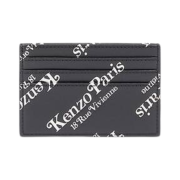 Kenzo Kenzogram Leather Card Holder Black