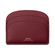 A.P.C. Demi-Lune Card Holder Burgundy