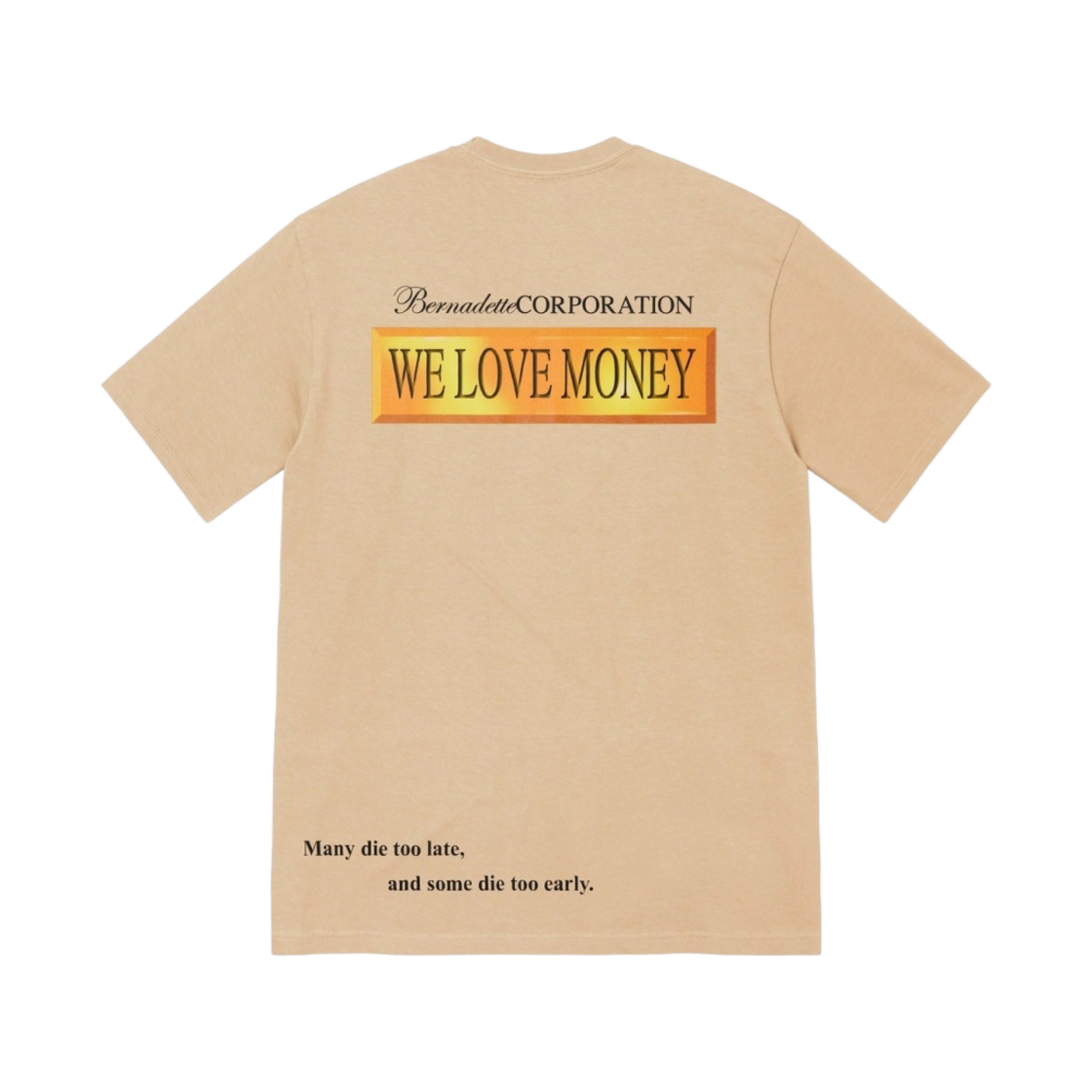 슈프림 x 베르나데트 코퍼레이션 머니 티셔츠 카키 - 23SS(Supreme x Bernadette Corporation Money T-Shirt Khaki - 23SS) - 2