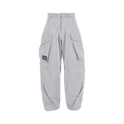 ERR BY ERRORIST Scar Detachable Cargo Denim Pants Ash