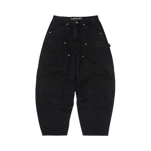 SDESBO415BK Suade Curved Double Knee Pants Black