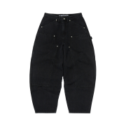 Suade Curved Double Knee Pants Black