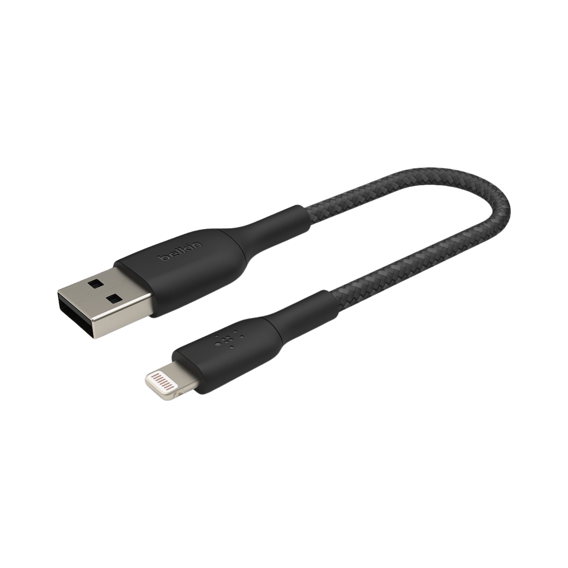 CAA002bt0MBK Belkin Braided USB-A to Lightning cable 15CM CAA002bt0M Black