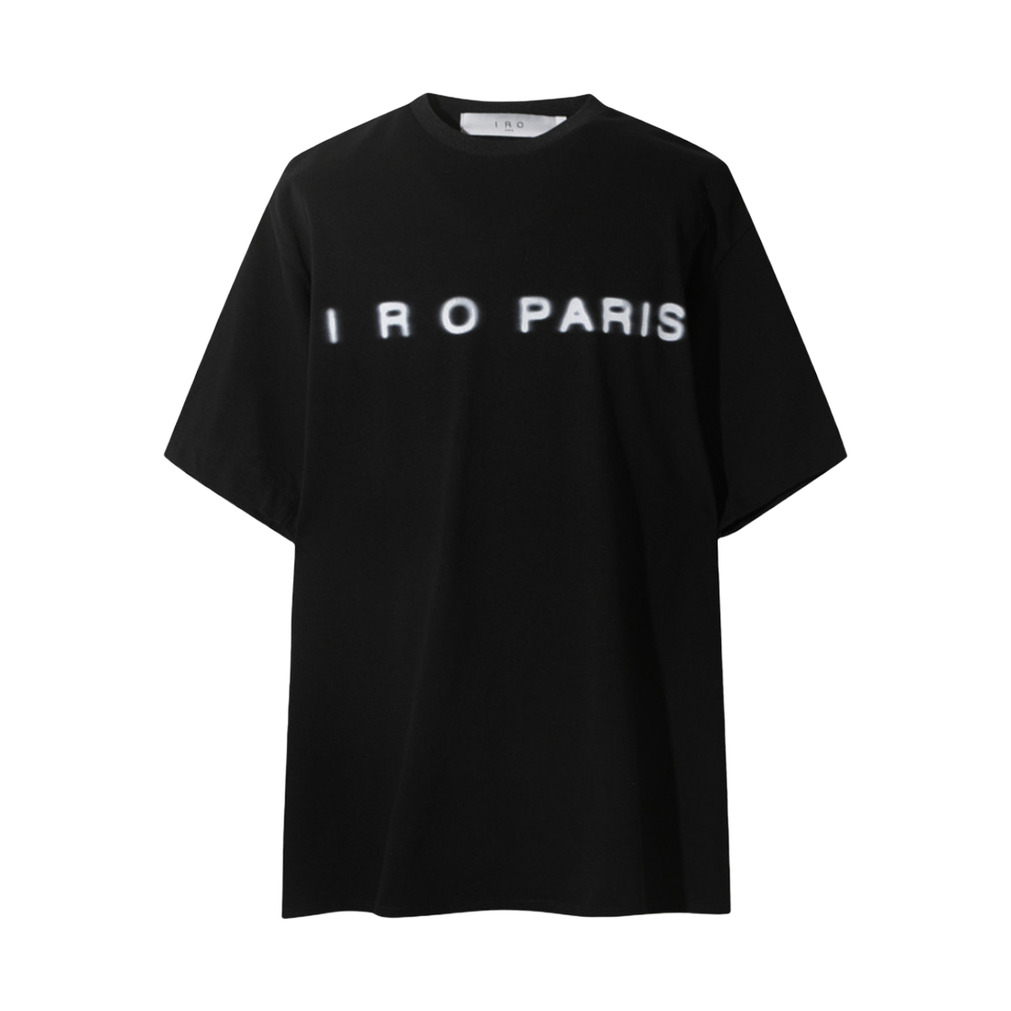이로 파리 블러 로고 티셔츠 블랙(Iro Paris Blur Logo T-Shirt Black)