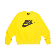 Nike x Nigo Fleece Crewneck Sweatshirt Speed Yellow (FV5941-735)