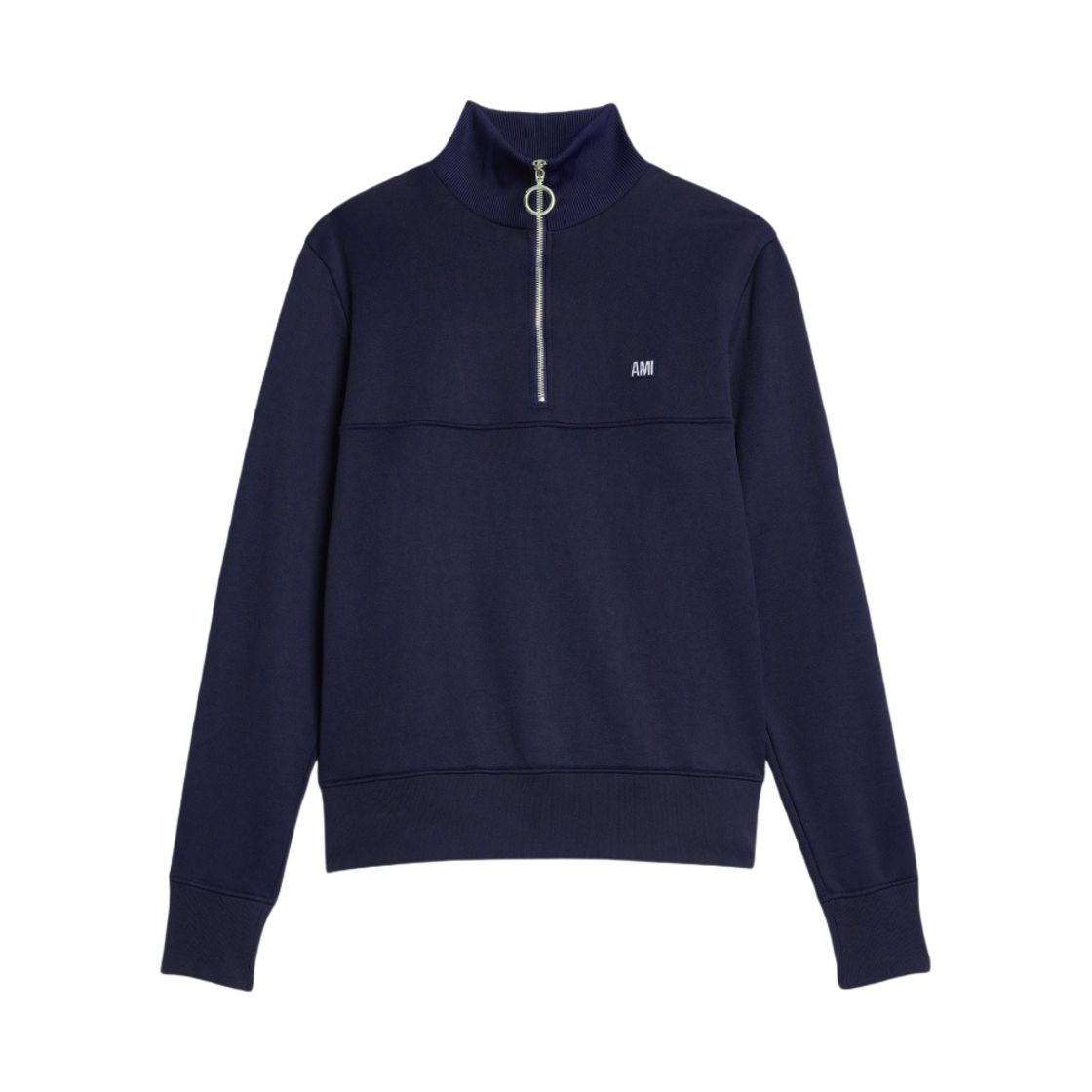 아미 스웨트셔츠 플라이 노틱 블루(AMI Sweatshirt Fly Nautic Blue) - 1