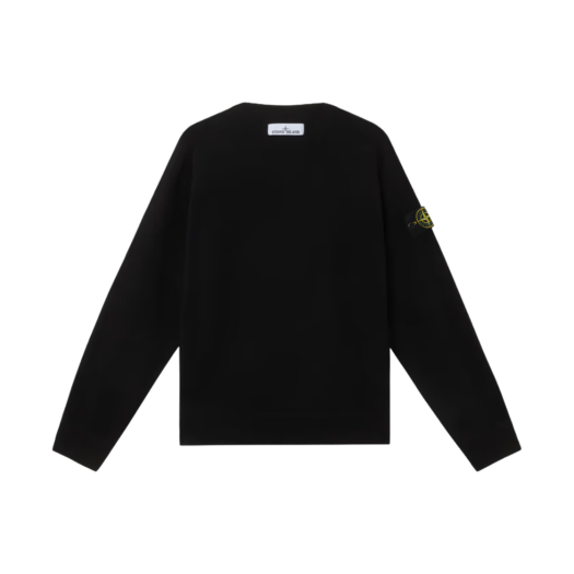Stone Island 5100036 Soft Organic Cotton Micro Stitch Sweatshirt Black - 25SS