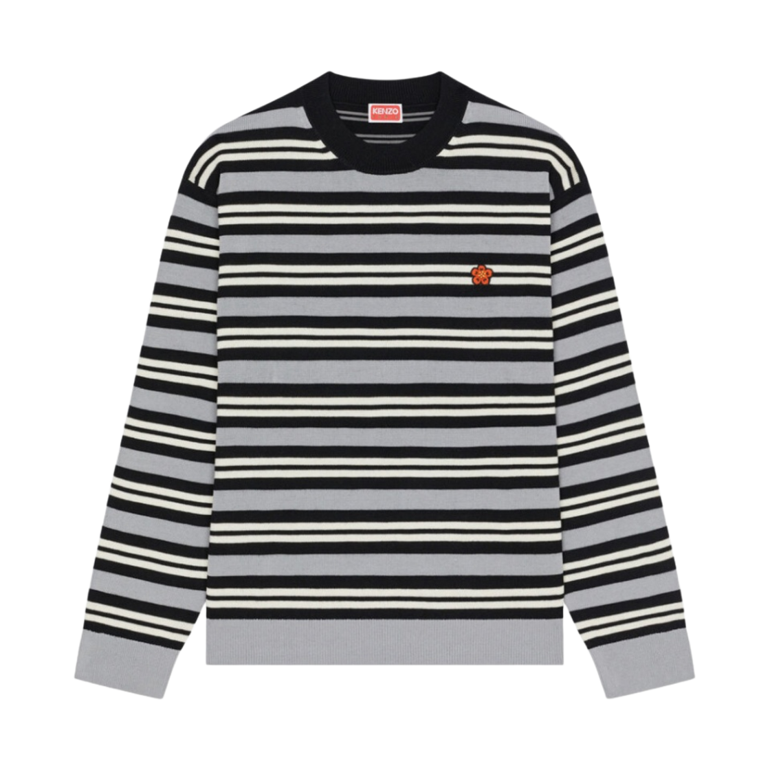 겐조 스트라이프 점퍼 미스티 그레이(Kenzo Striped Jumper Misty Grey) - 1
