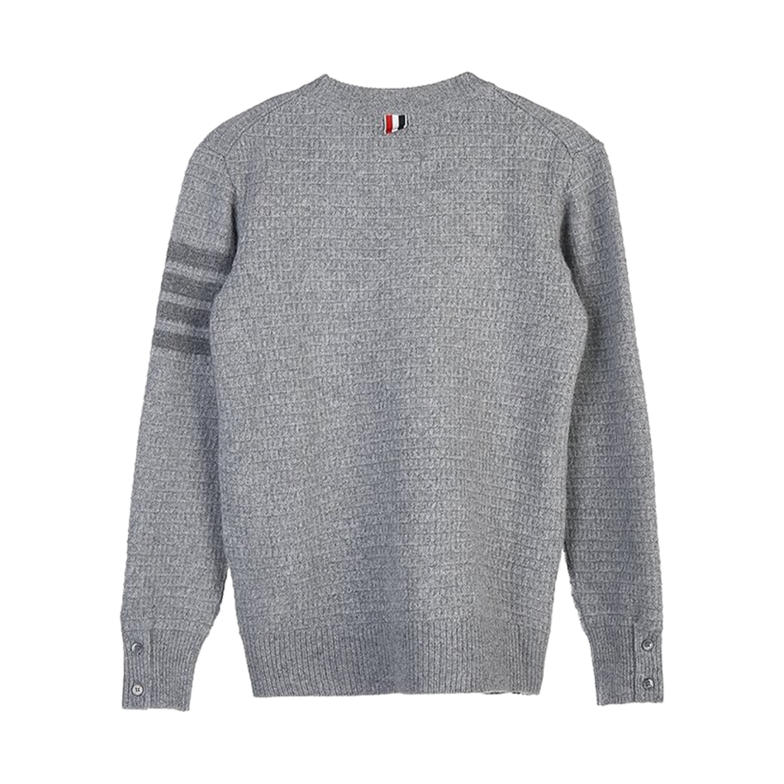 (W) 톰브라운 사선 스트라이프 캐시미어 니트 라이트 그레이((W) Thom Browne 4-Bar Stripe Cashmere Knit Light Grey) - 2