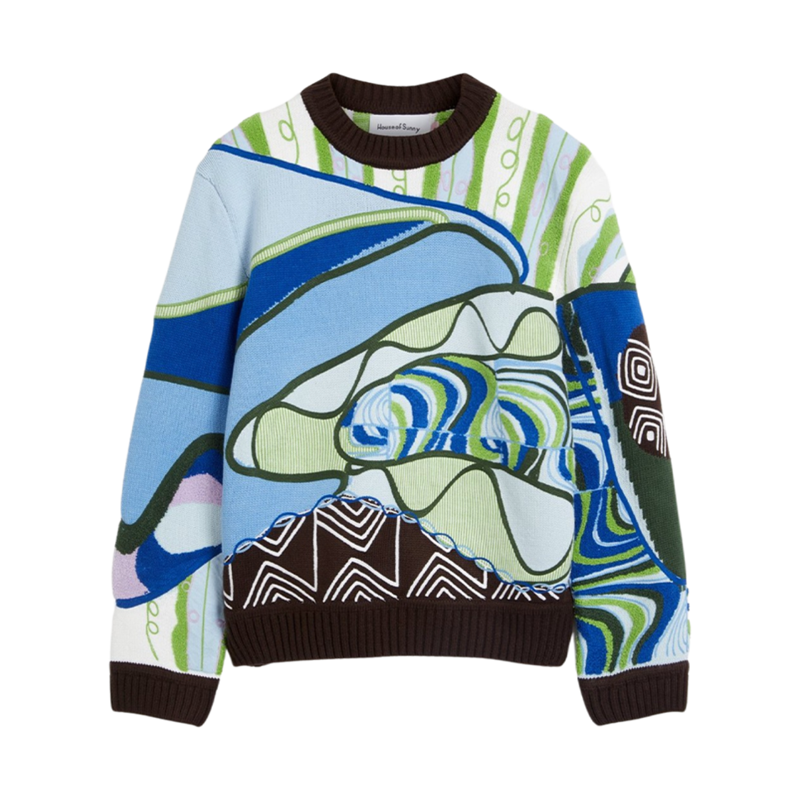 - House of Sunny Hypnotise Landscape Sweater Multi