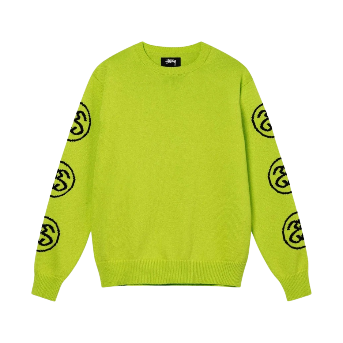 KM4AKNPST198GN Stussy SS Link Sweater Lime
