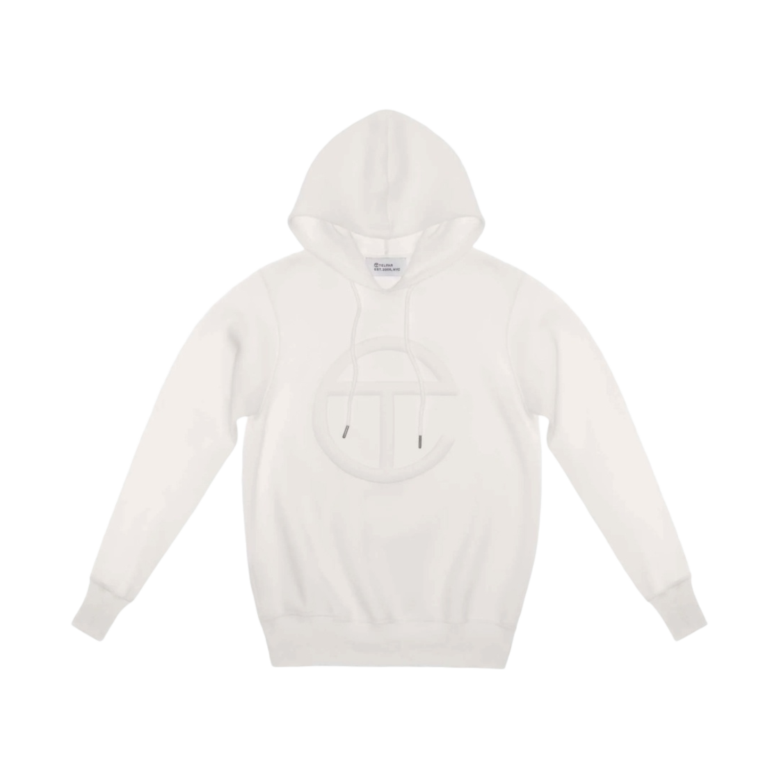 텔파 엠보스드 후드 화이트(Telfar Embossed Hoodie White)