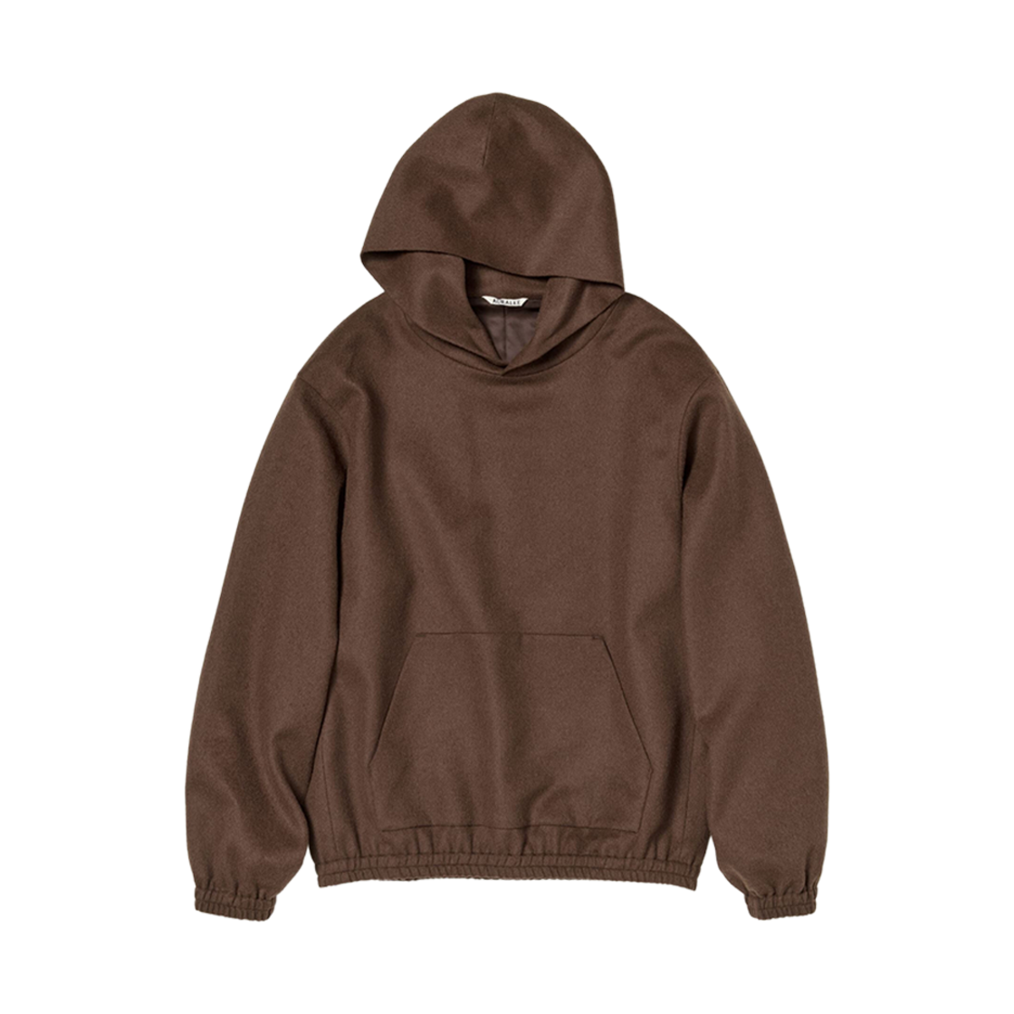 A23AP03BF Auralee Baby Camel Flannel P/O Parka Dark Brown
