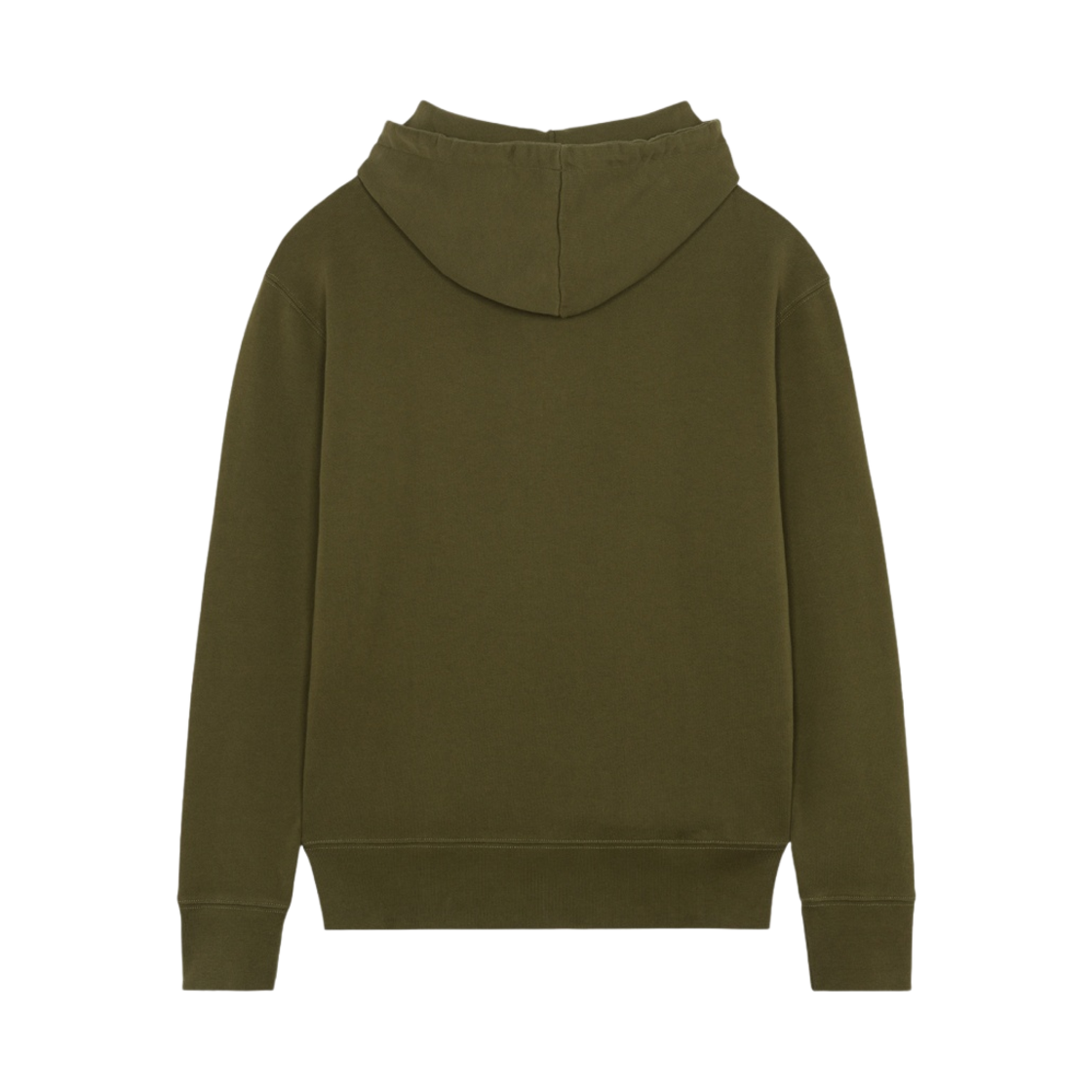 메종 키츠네 그레이 폭스 패치 클래식 후드 카키 그레이(Maison Kitsune Grey Fox Head Patch Classic Hoodie Khaki Grey) - 2