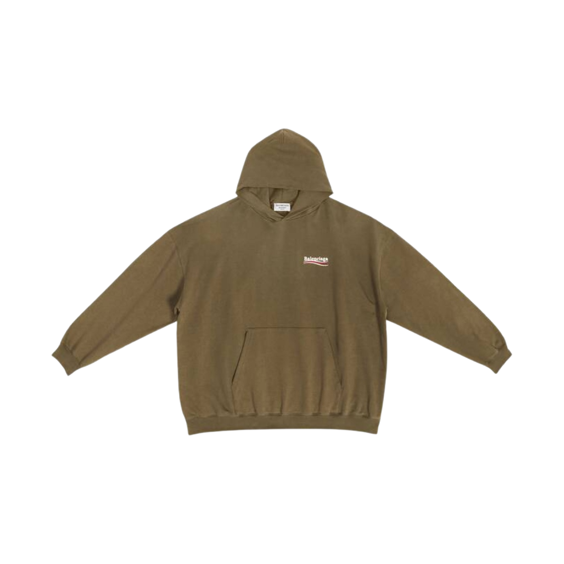발렌시아가 폴리티컬 캠페인 라지 핏 후드 카키(Balenciaga Political Campaign Large Fit Hoodie khaki) - 1
