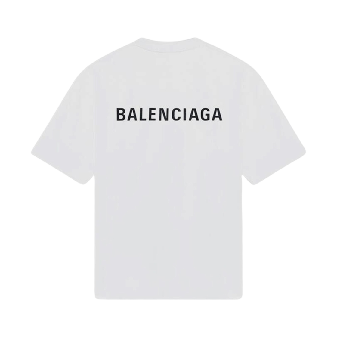 발렌시아가 로고 티셔츠 미디움 핏 화이트(Balenciaga Logo T-Shirt Medium Fit White) - 2