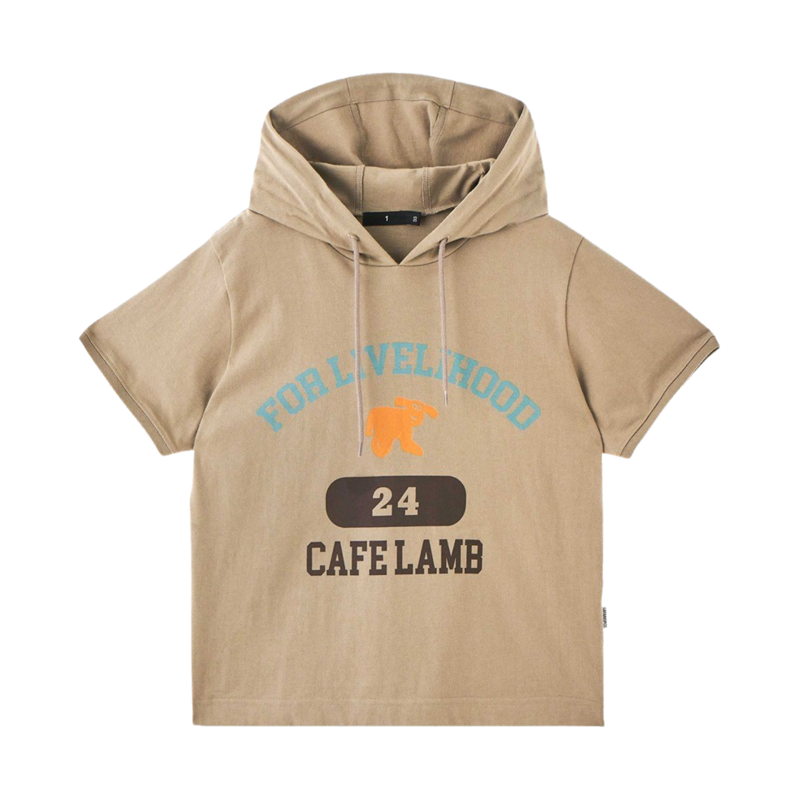 saf00154 Safarispot Women 1/2 Lamb Livelihood Single Half Hoodie Olive