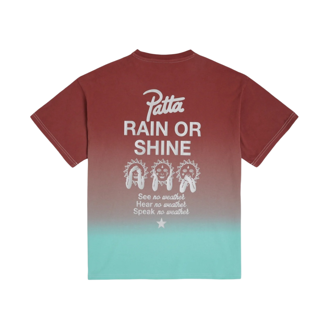 컨버스 x 파타 레인 올 샤인 티셔츠 그래디언트(Converse x Patta Rain Or Shine T-Shirt Gradient)