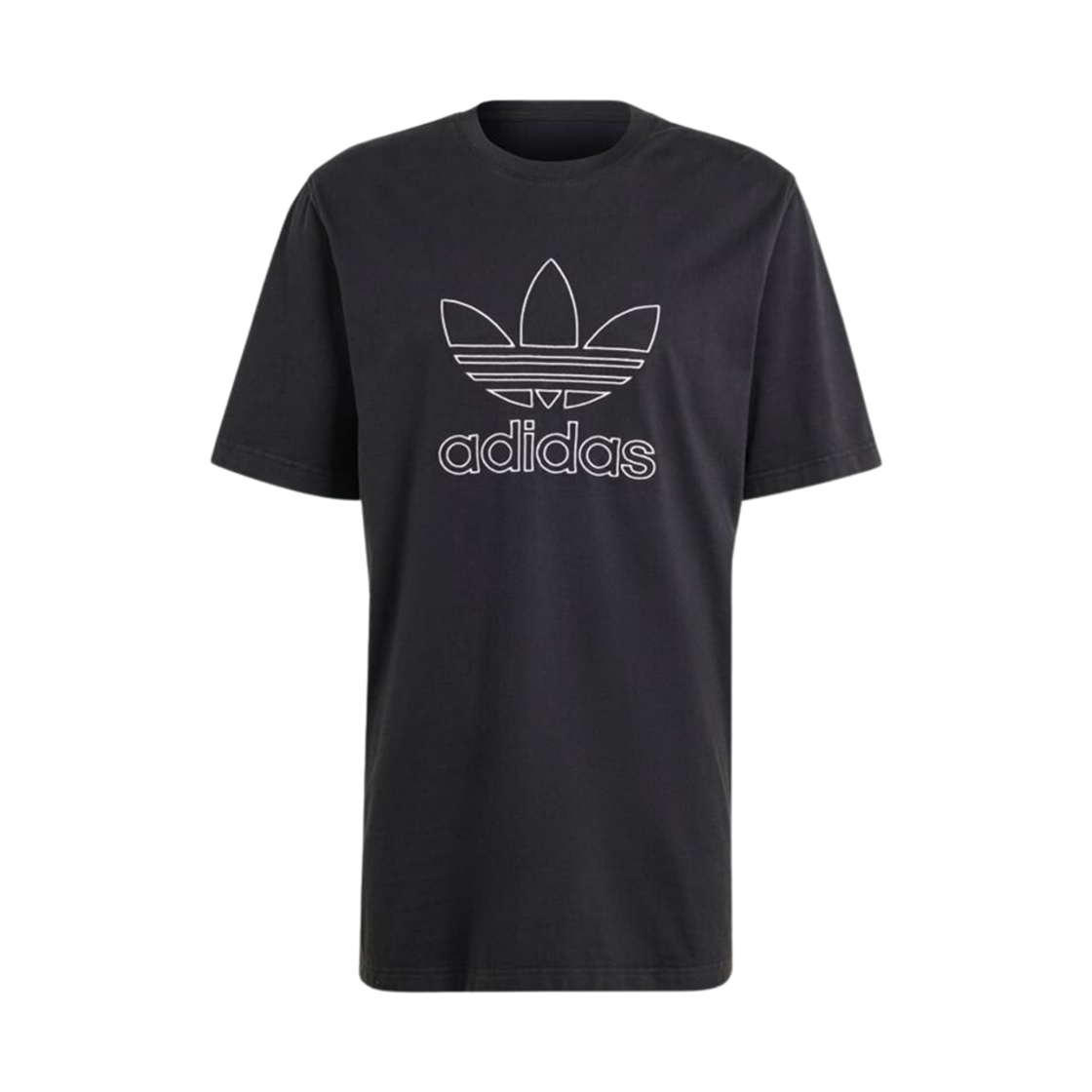 IU2347 Adidas Adicolor Outline Trefoil T-Shirt Black - US Sizing