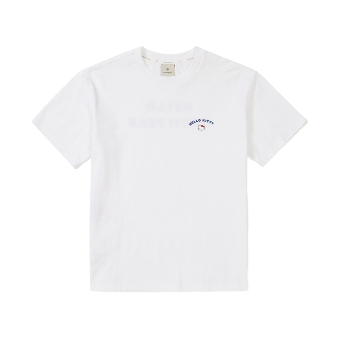 (W) 스노우피크 x 헬로 키티 그래픽 숏슬리브 티셔츠 화이트((W) Snow Peak x Hello Kitty Graphic Short Sleeve T-Shirt White)